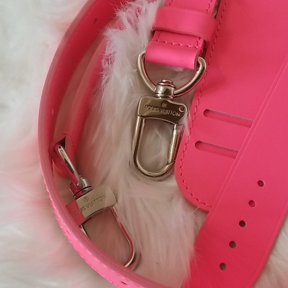 NEW UNUSED LOUIS VUITTON PINK KEEPALL STRAP SET - Picture 6 of 8